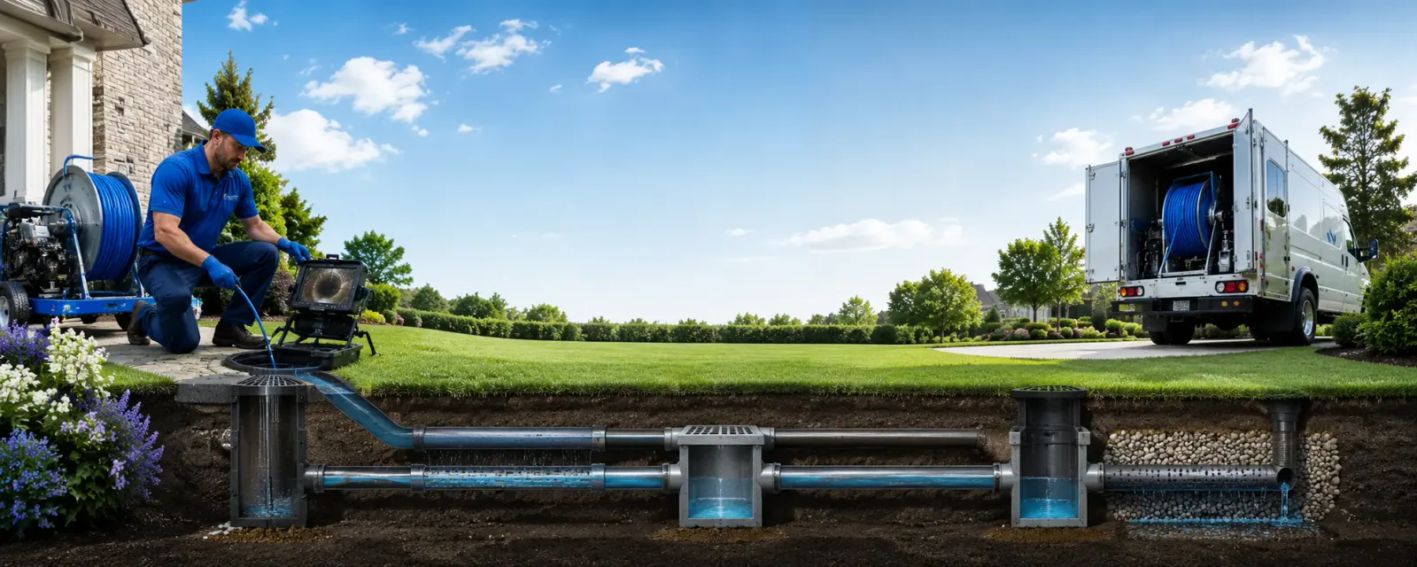 Outdoor drain cleaning information for Redwood City, CA